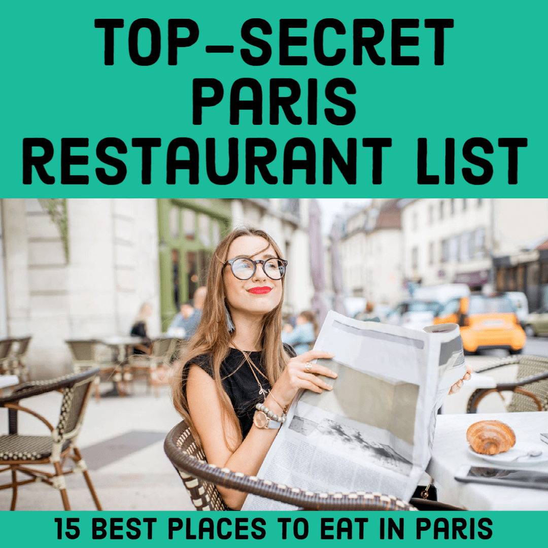Super Top Secret Paris Restaurant List