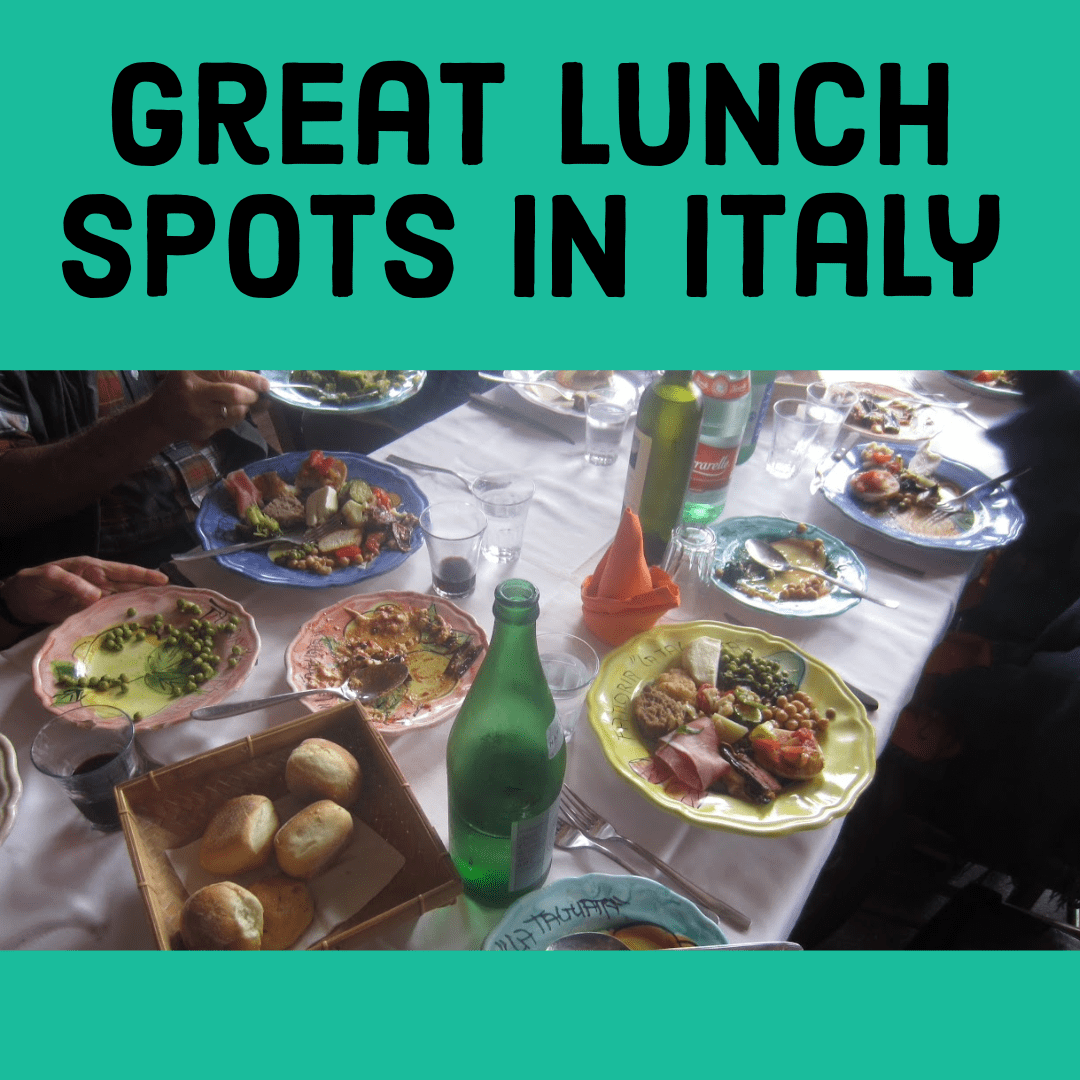 Three Great Lunch Spots in Italy